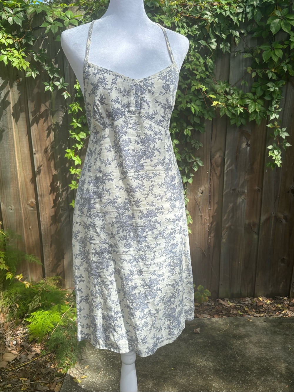 Y2K Vintage Gap Fairy Garden Halter Dress - Size Small